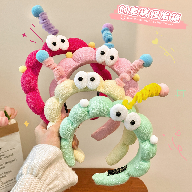 扭扭棒发箍女高级感洋气时尚头箍可爱搞怪氛围感拍照头饰洗脸发卡