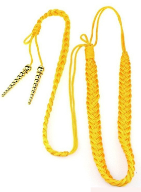 礼宾军鼓服配饰军礼服金黄色绶带挂绳穗带文工团演出服