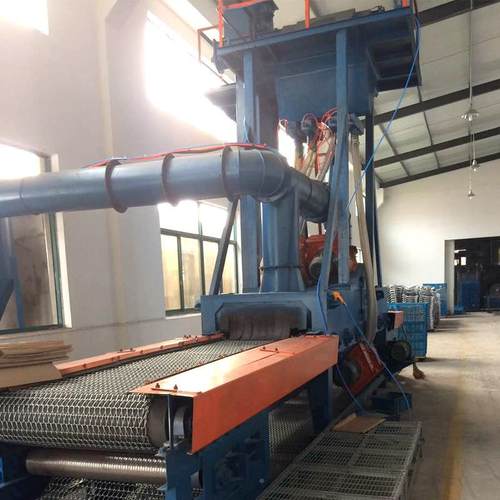 厂家供应 网通带通过式抛丸1机 STQ00网带传动式 钢0网过式BEJ抛