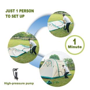 脊充帐篷野120697营秋日露营备超轻天幕野外自动速气装 开营地屋户