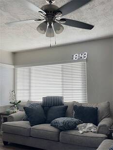 挂钟客厅2023新款 ins数字时钟挂墙LED创意电子钟轻奢简约家用钟表