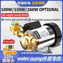 跨境欧规booster water pump110/220v小型热水器增压泵管道增压泵