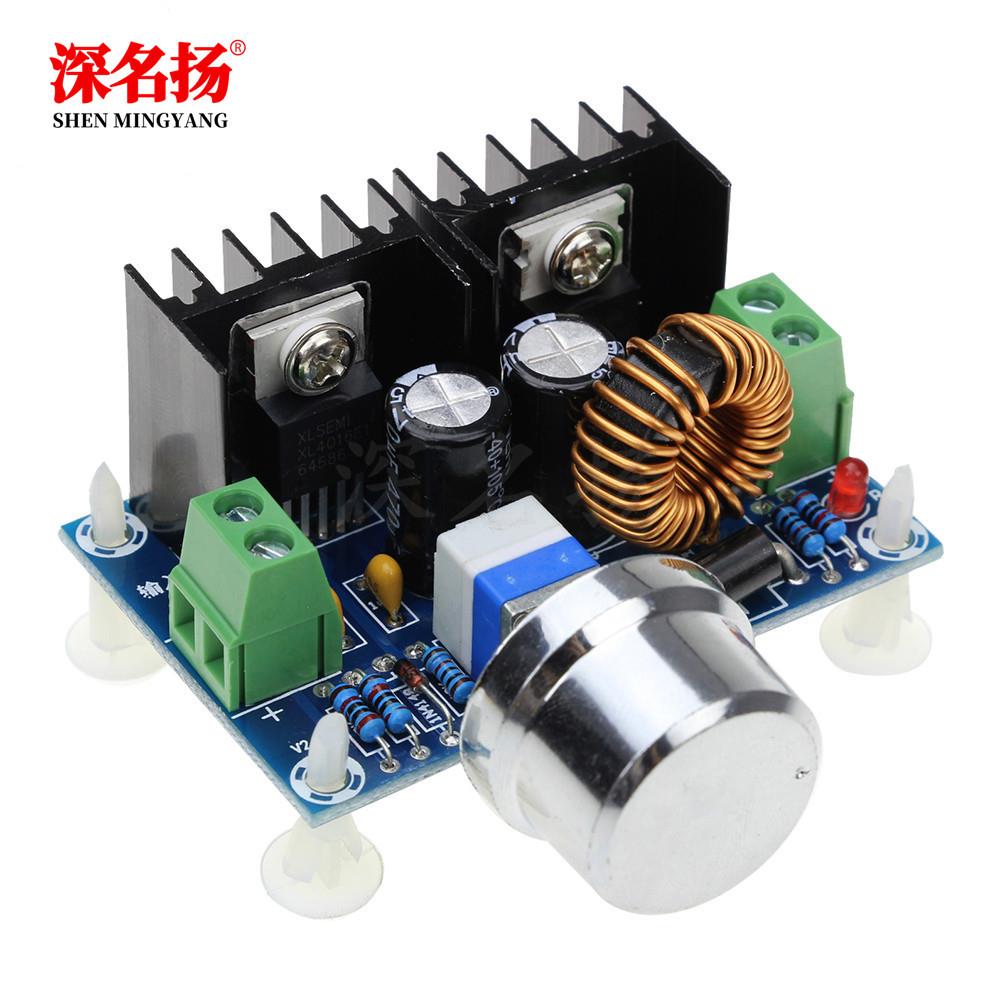 xh-m401 dc-dc降压模块 xl4016e1大功率直流调压板 大8a带稳压