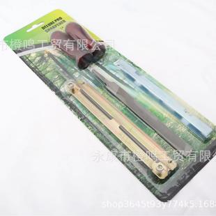 直供链锯油锯锉刀支架塑料手柄红木五件套汽油锯配件套装金属切削