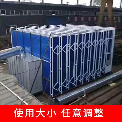 厂漆家CT-SC-22动供叠应干湿两用折式汽车家具烤房移式伸缩喷漆房
