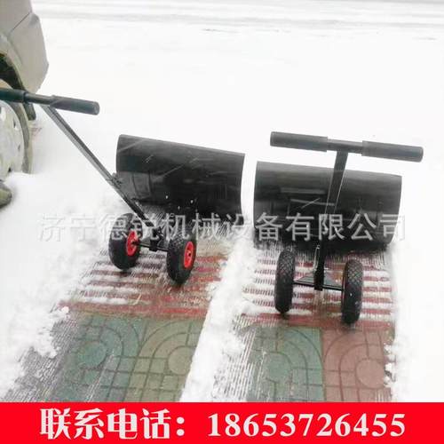 轮铲式手推轮式雪大号雪锹铲子铲雪工具雪设备UMD带轮除推扫雪板