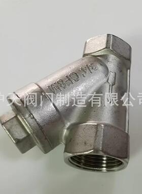 阀门不锈钢口过滤器Y81W-165P丝螺纹8连接过滤器Y81W-16PDN1-DN0