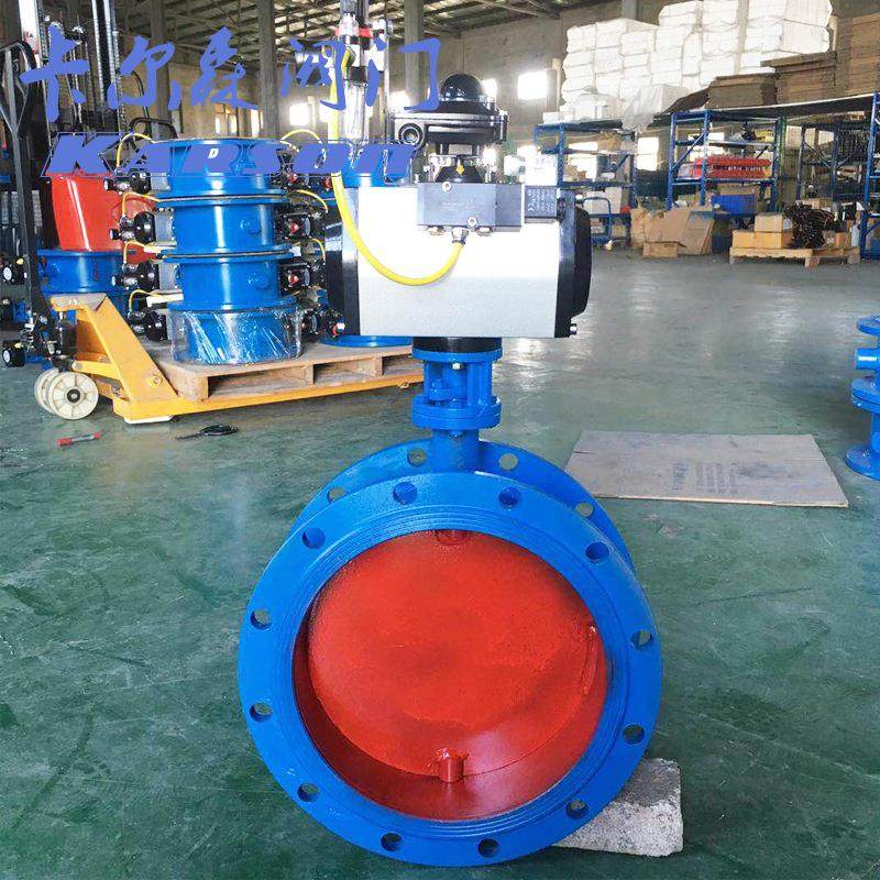 直厂家销-D641W1C高温烟气粉风尘快开调节法兰 NNK气动通蝶阀