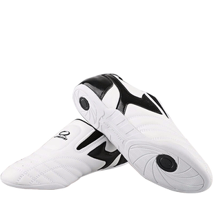 跆拳道鞋成人训练鞋初学透气儿童武术空手道鞋初学男女耐磨软底鞋