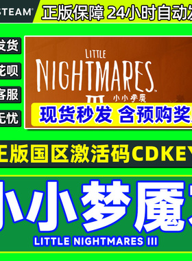 Steam游戏正版 小小梦魇3 Little Nightmares 3 国区激活码CDKey