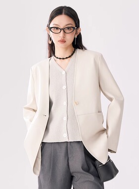 SJJ设计师款气质休闲西装SJJG034APAB1P18春