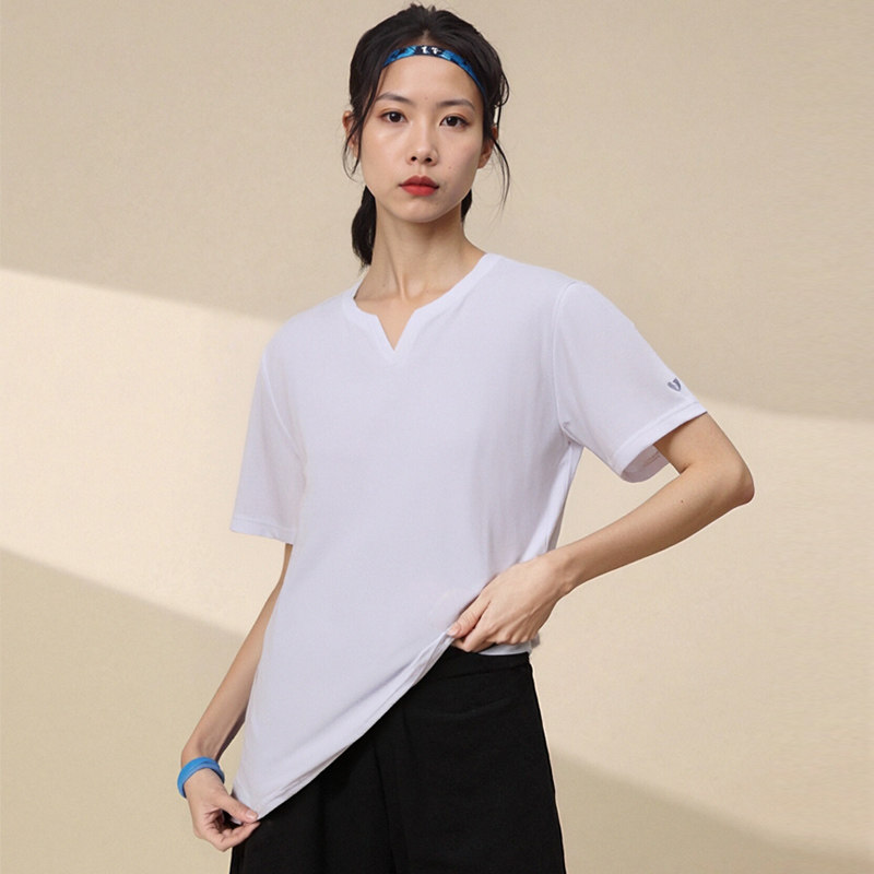 ab轻奢液氨凉感男女V领短袖运动速干T恤透气休闲上衣SGAB24TX001,女装/女士精品,T恤,淘宝优惠券,粉丝福利购,淘宝优惠卷