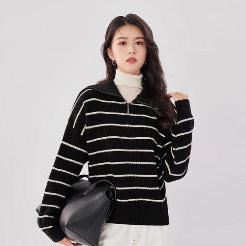 爆款春秋棉羊毛长袖针织衫BDRK17BD001N001