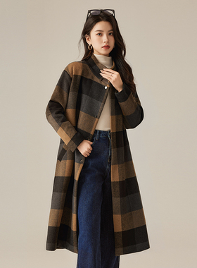 TSS设计师款长款呢大衣TSSC03YE670573N春