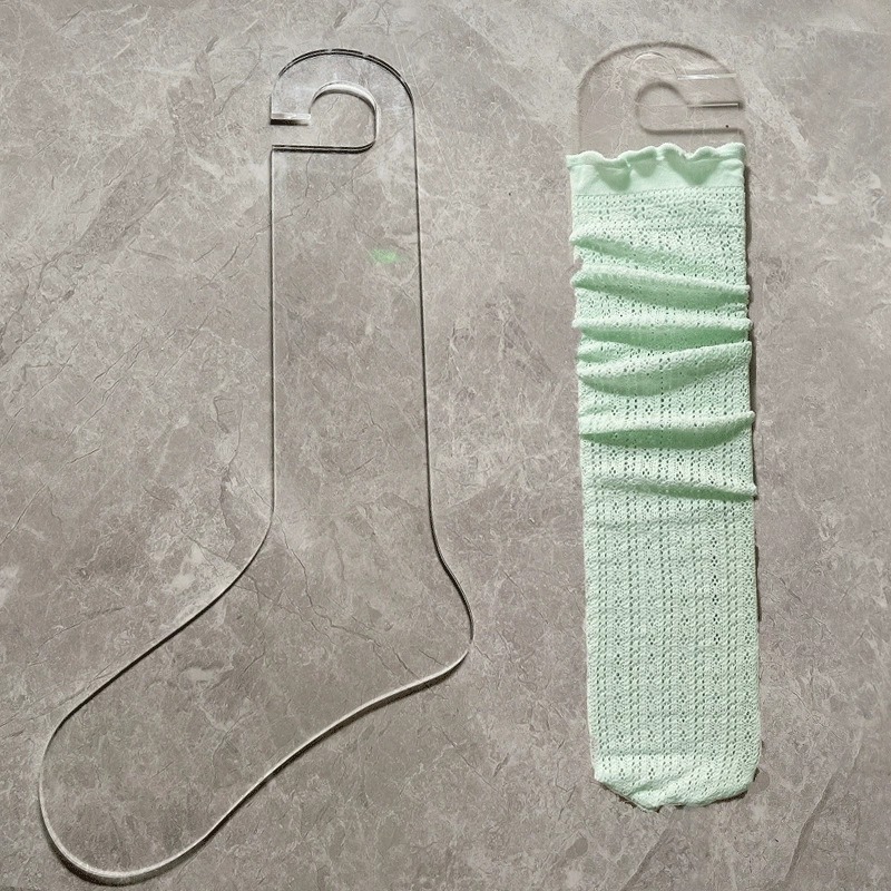 透明亚克力袜子挂板展示道具袜撑