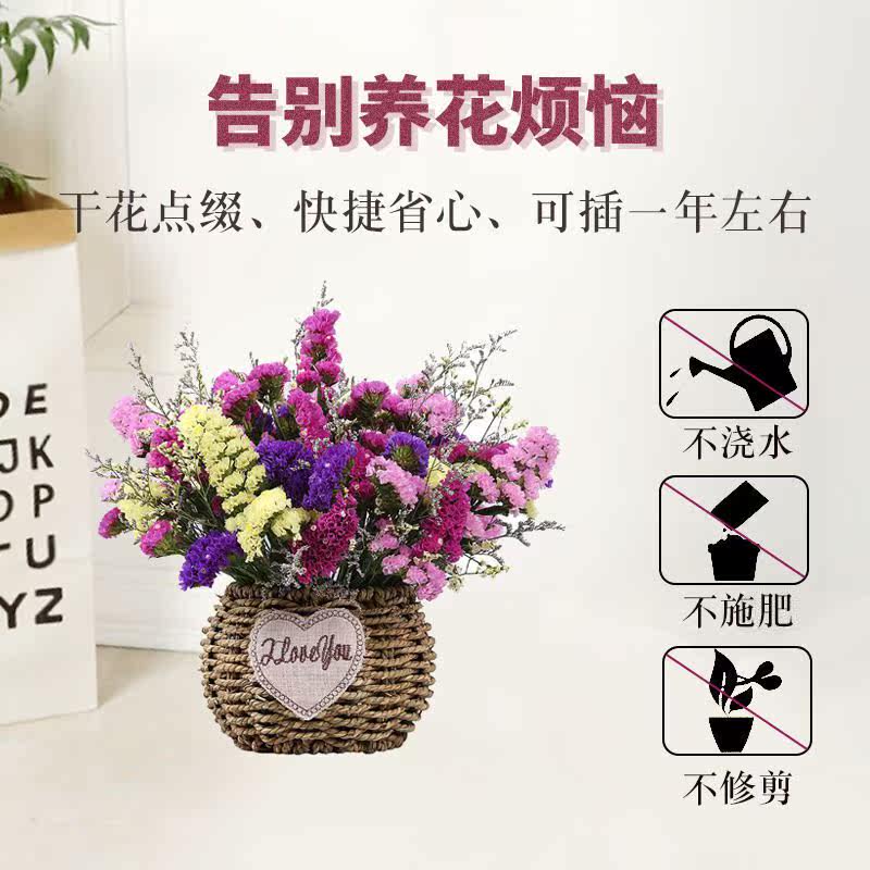 采缇CAITI天然勿忘我干花花束真花家庭家居室内客厅新年装饰品高性价比高么？