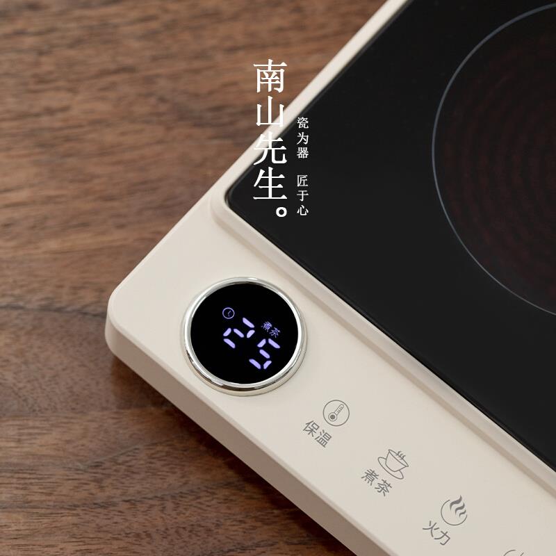 半见电陶炉小型煮茶器玻璃煮茶壶办公室养生温茶炉提梁壶