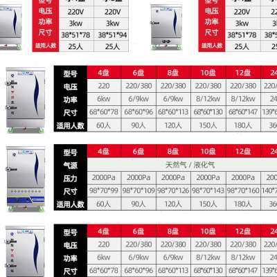 电气两用蒸饭柜商用蒸饭车220v电蒸箱食堂双门24层燃煤气家用小型