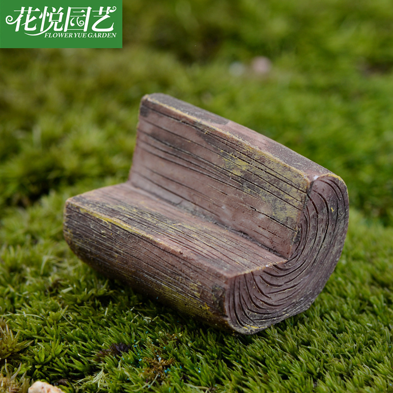 装饰配件工艺品微景观装摆件公园椅子木凳子装饰配件zakka摆件树