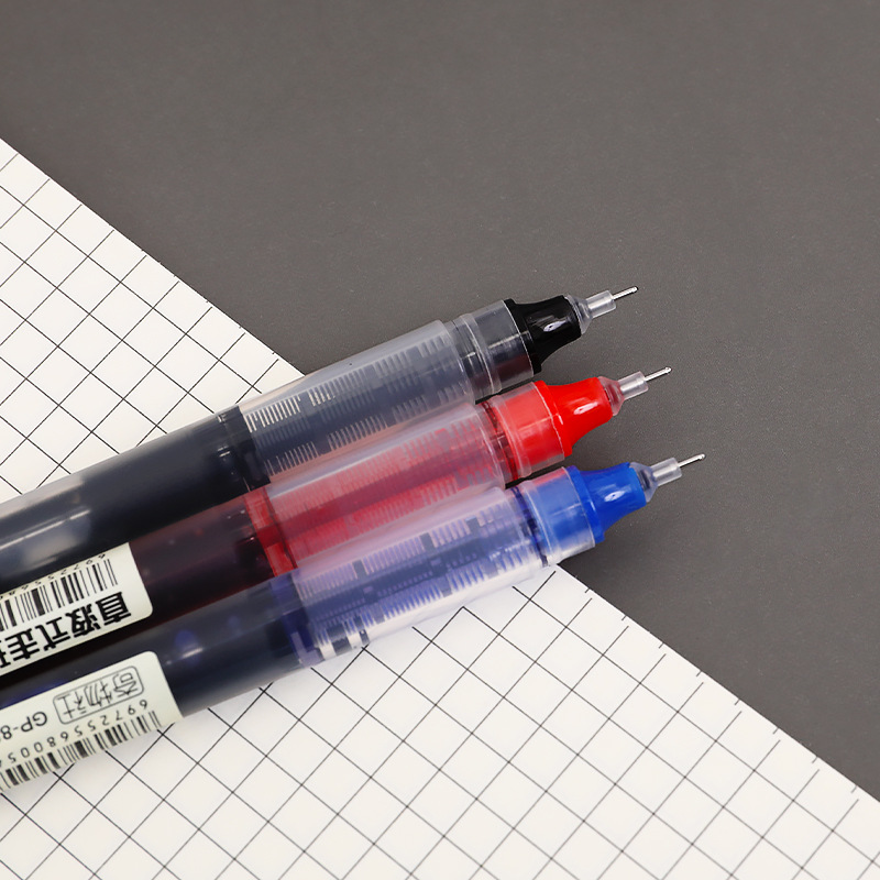 迪辰薄利多销简约直液式中性笔