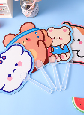 薄利多销扇子卡通动物儿童手持异