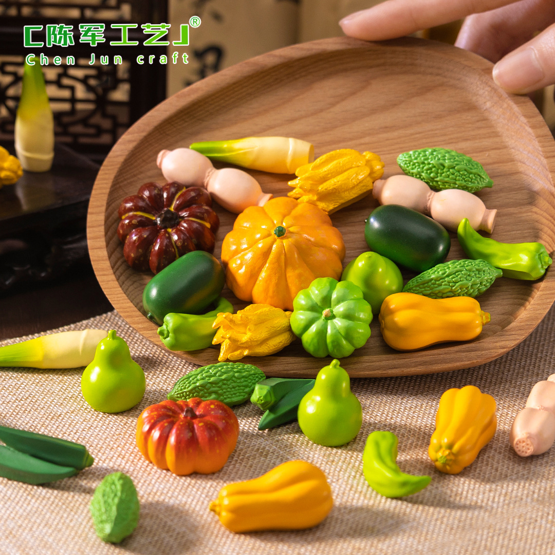 模型配件微景观创意仿真南瓜青椒小蔬菜食玩diy装饰品发夹配件迷