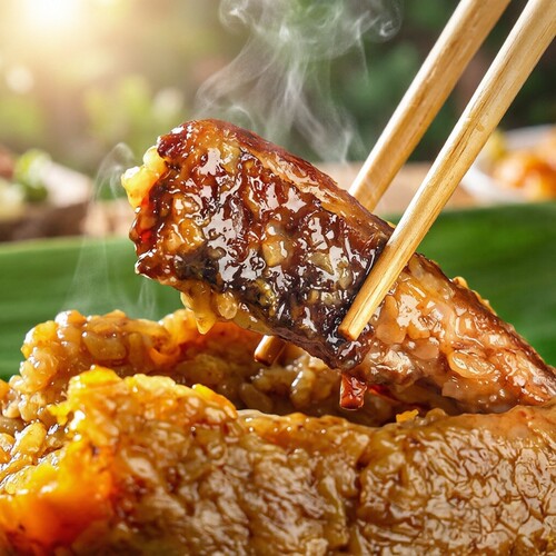 霸王粽250g 嘉兴风味蛋黄五花肉粽软糯咸香 早餐代餐手工肉粽