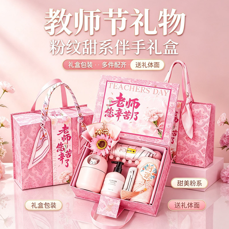 2026教师节礼物送女老师创意高档实用感恩谢师幼儿园礼物伴手礼