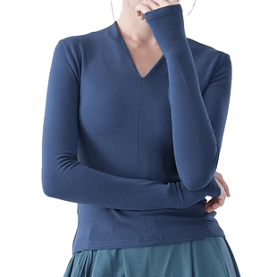 舞蹈服女芭蕾舞练功服秋冬季长袖显瘦现代舞上衣成人中国舞形体服