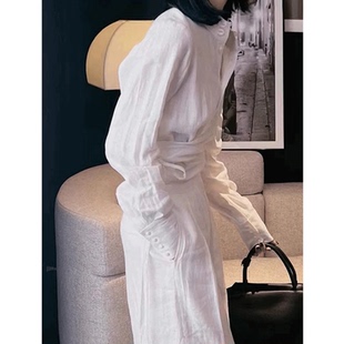 时尚套装女夏季2025新款轻奢高级感气质白色长袖上衣休闲裤两件套