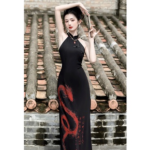 【现货秒发】新中式国风复古改良旗袍连衣裙高级感小礼服裙子