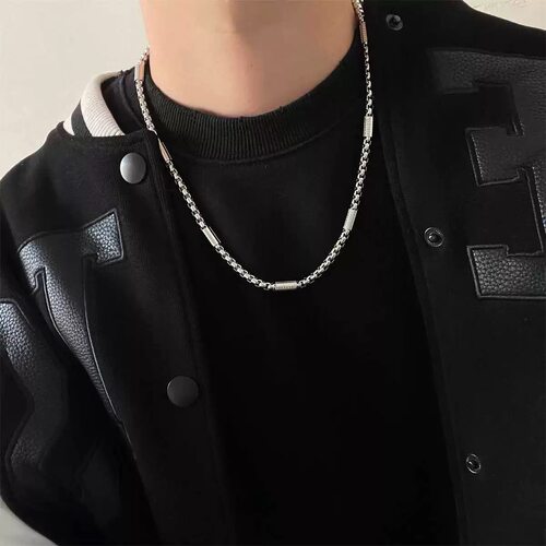 男士项链锁骨链基础百搭简约嘻哈潮牌小众设计感男生链子男潮配饰