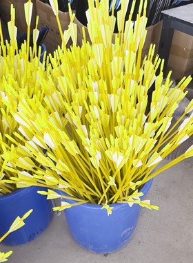 彩色6mm玻纤箭黄色红色蓝色箭支练习训练箭传统反曲美猎玩具男孩