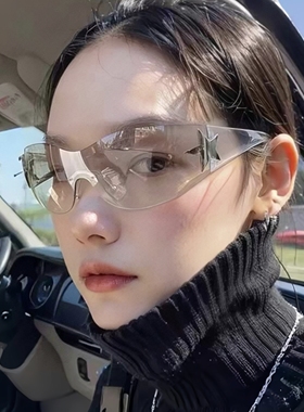 3分月光 防风太阳防晒高清沙滩甜酷星星护目镜墨镜欧美风眼镜