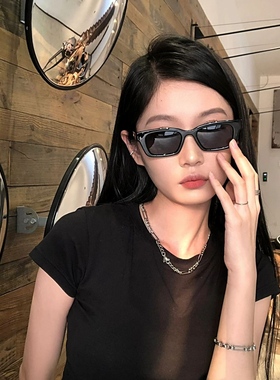 森蓝家jennie同款墨镜太阳镜凹造型韩版网红欧美复古情侣女素颜镜