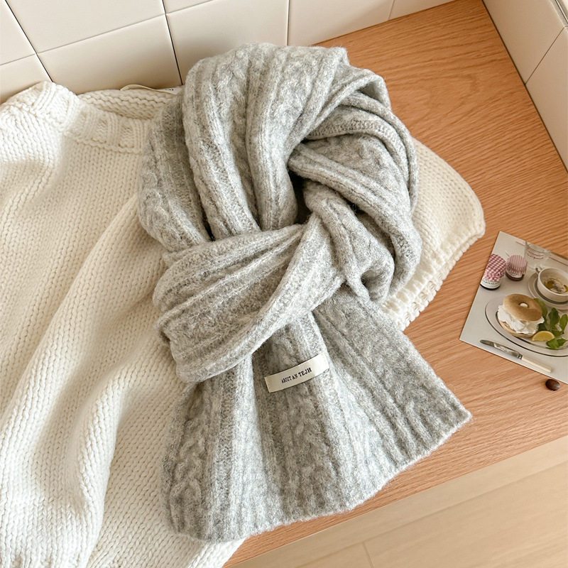 3分月光 高级感小麻花麦穗男女针织毛线围巾冬季百搭围巾新款围脖,服饰配件/皮带/帽子/围巾,围巾/丝巾/披肩,淘宝优惠券,粉丝福利购,淘宝优惠卷