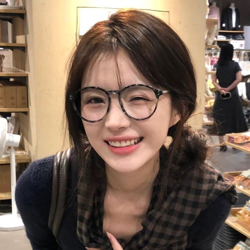 森蓝家新款圆形防蓝光眼镜框网红韩版复古平光镜男女同款近视镜