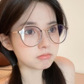 森蓝家辣绿色近视眼镜女可配镜片冷茶大框眼镜框女素颜神器显脸小