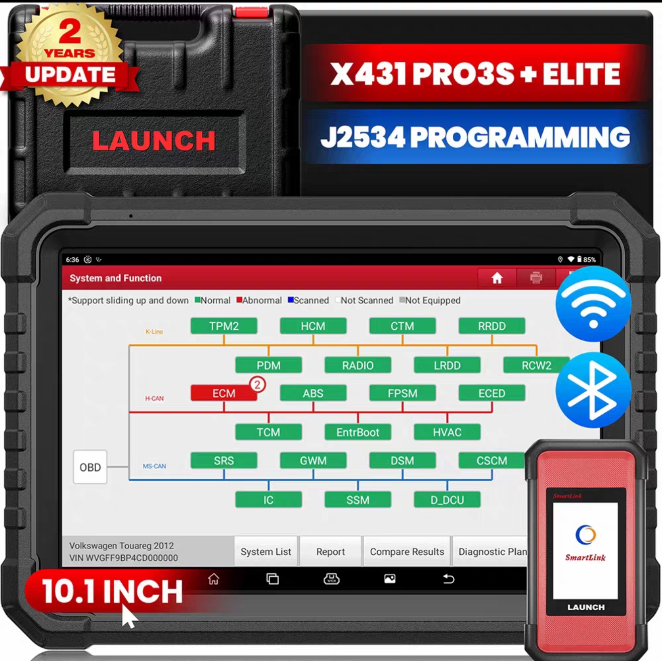 LAUNCHX431PRO3S+ELITE汽车诊断仪海外全球版OBD解码器修车故障检