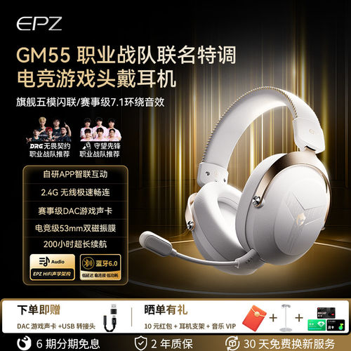 EPZGM55五模头戴蓝牙电竞耳机