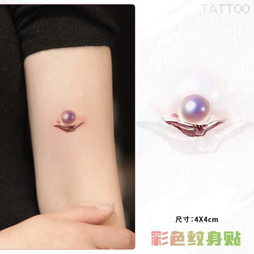 彩色纹身贴新款唯美高级感彩绘