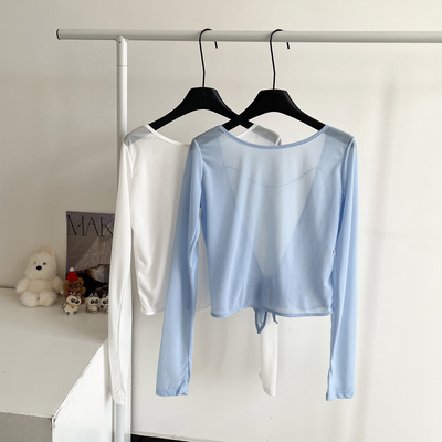 慵懒显贵~宽松露肩瑜伽上衣莫代尔速干T恤休闲垂感健身运动长袖