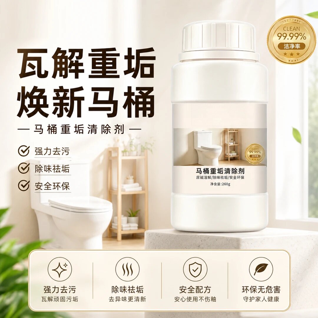 依飘马桶重垢清除剂强力去污除味祛垢瓦解重垢焕新马桶除尿垢黄垢