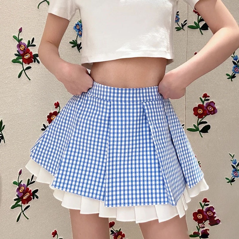 24年春季新款shushu宽褶半裙百搭款立体蝴蝶结T恤tong女针织上衣