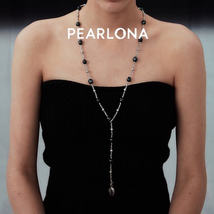 pearlona满天星巴洛克珍珠项链毛衣链锁骨链颈链女配饰马嘉祺同款