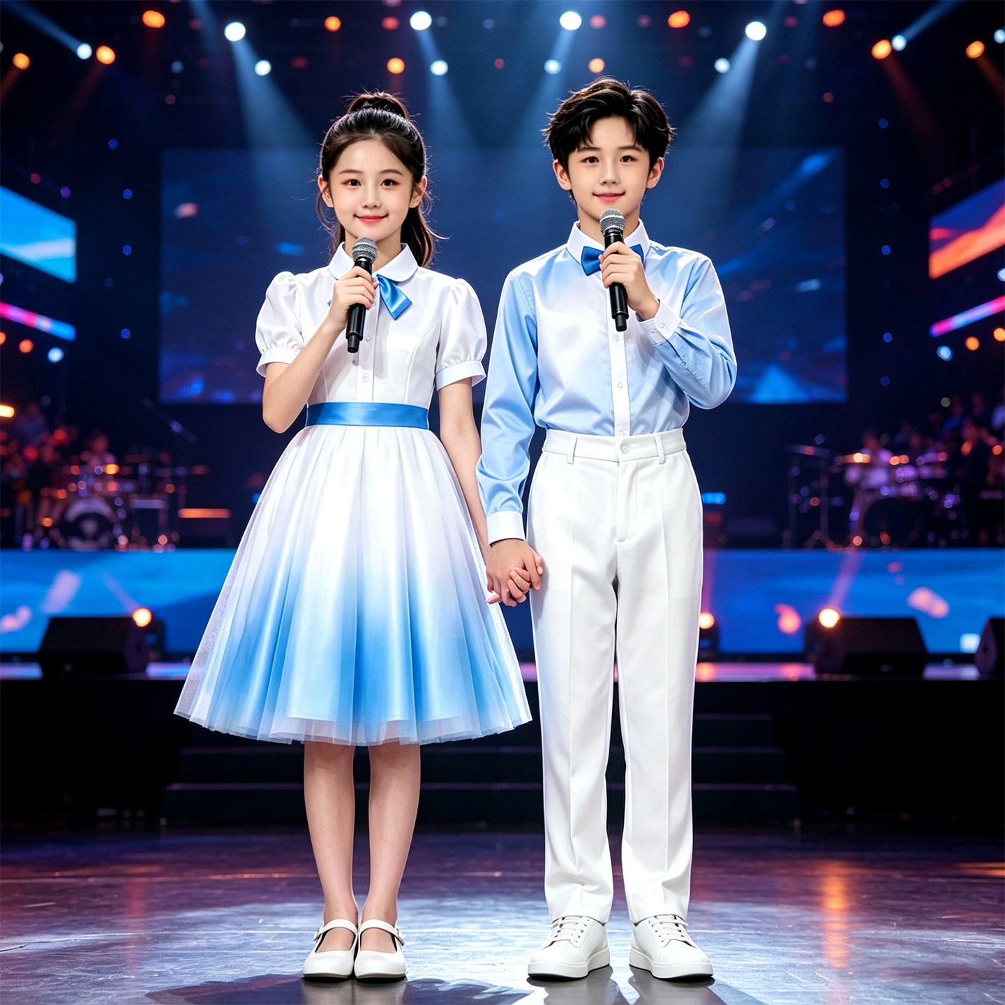 中小学生大合唱朗诵演出礼服套装
