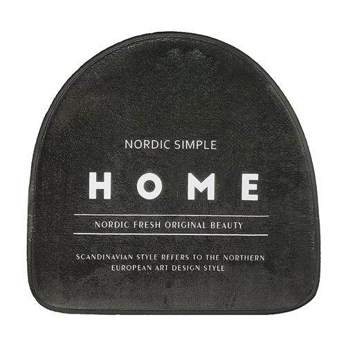 北欧马蹄形温莎椅垫家用餐椅坐垫 实木椅子座垫防滑绒面 面皮椅垫