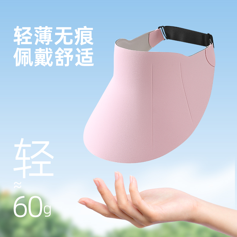 茉寻官防紫外线防晒帽太阳遮阳帽女2025新款夏季无痕女士空顶帽子