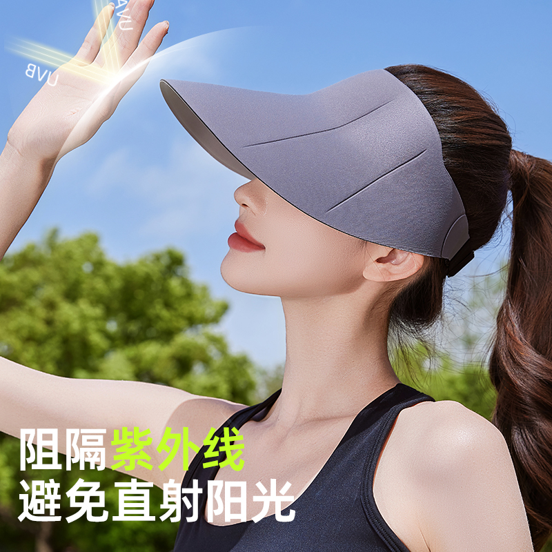 茉寻官防紫外线防晒帽太阳遮阳帽女2025新款夏季无痕女士空顶帽子