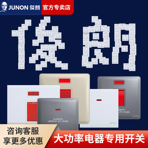 【官方专卖】俊朗曲架开关双断